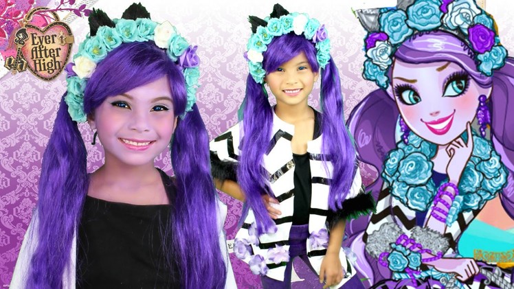 KITTY CHESHIRE (Ever After High) Makeup Tutorial and DIY Costume Tutorial