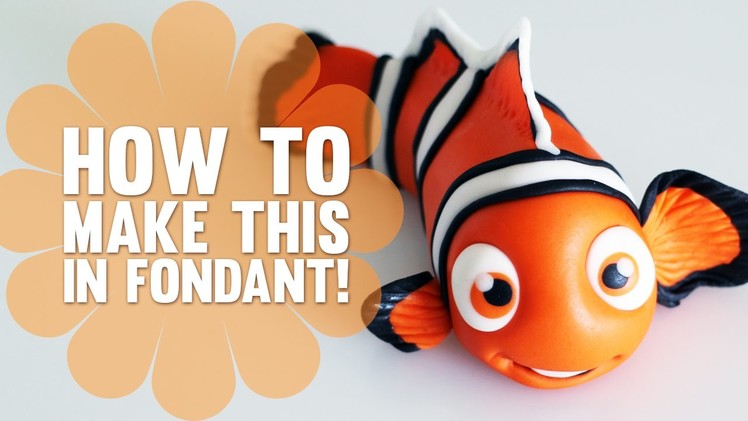 Learn how to make Nemo from Finding Nemo - Fondant Cake Decorating Tutorial