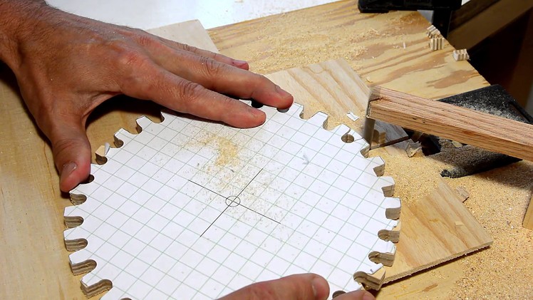 Making gears with a jigsaw