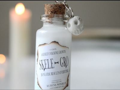 Skele-Gro Potion Miniature Bottle Charm