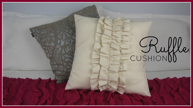 {Step-by-Step Sewing} DIY Ruffle Cushion Cover