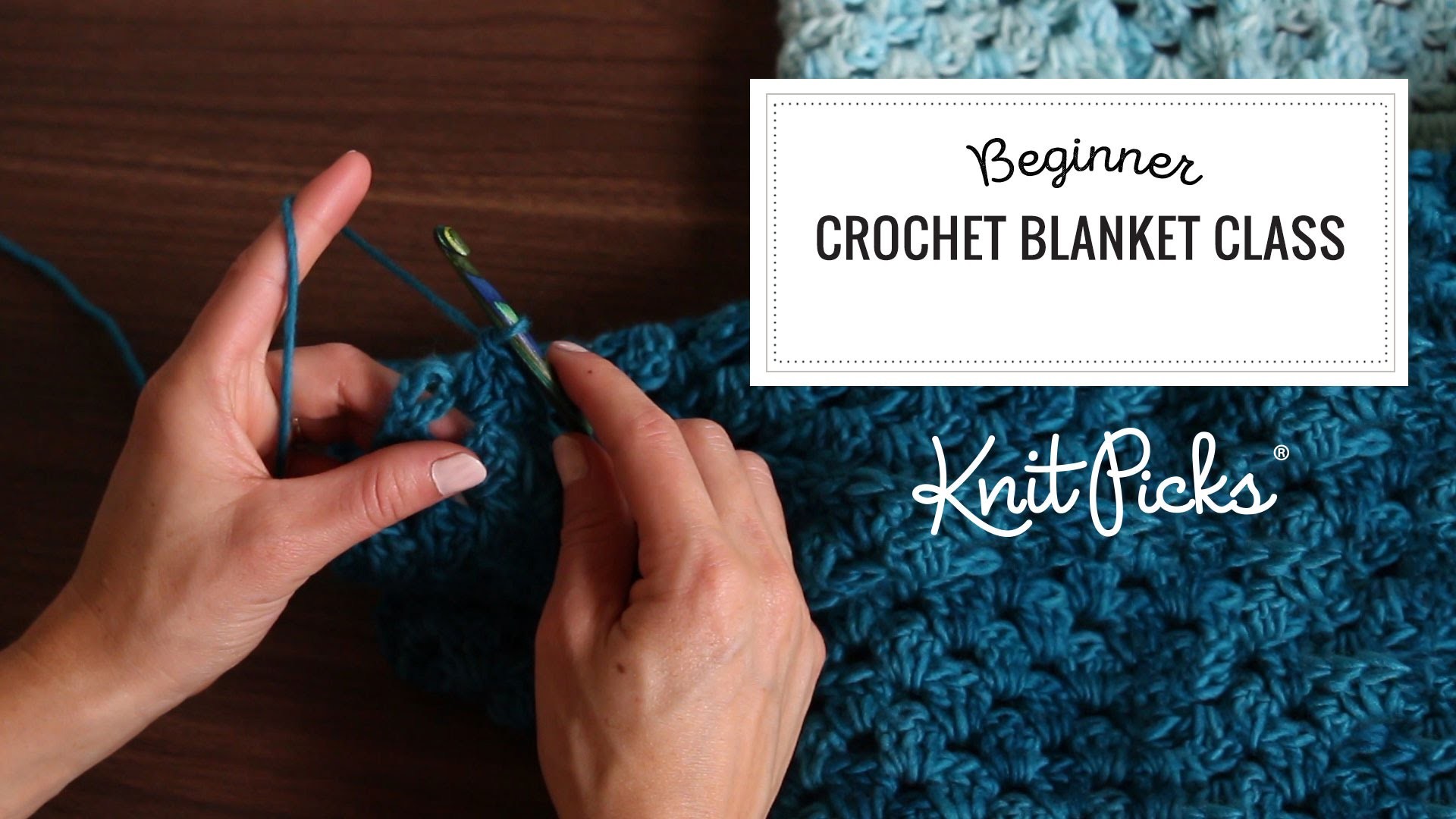 Beginner Crochet Blanket Class, Part 6: Row 3