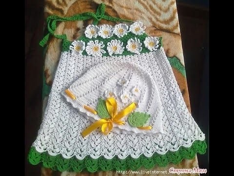Crochet baby dress| How to crochet an easy shell stitch baby. girl's dress for beginners 208