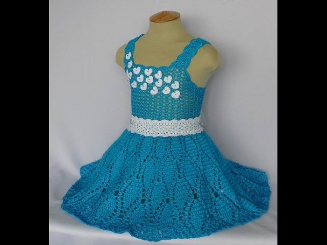 Crochet baby dress| How to crochet an easy shell stitch baby. girl's dress for beginners 120
