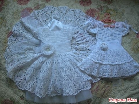Crochet baby dress| How to crochet an easy shell stitch baby. girl's dress for beginners 184