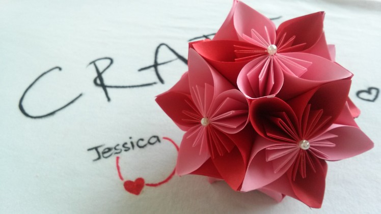 DIY 3D Flower Ball - Origami Flower