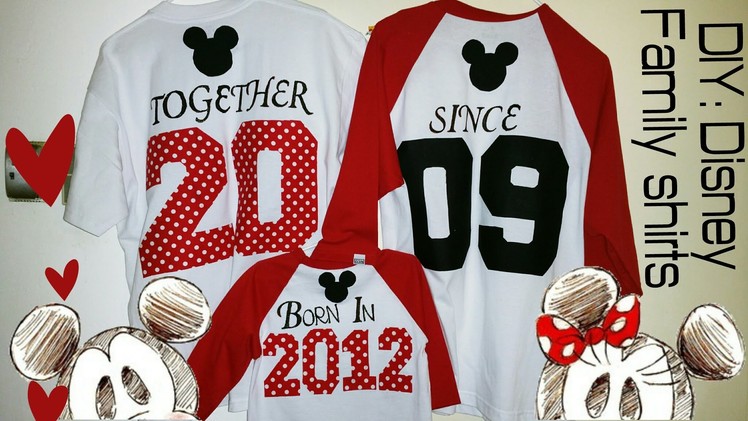 DIY Minne&Mickey | Family Matching Shirts