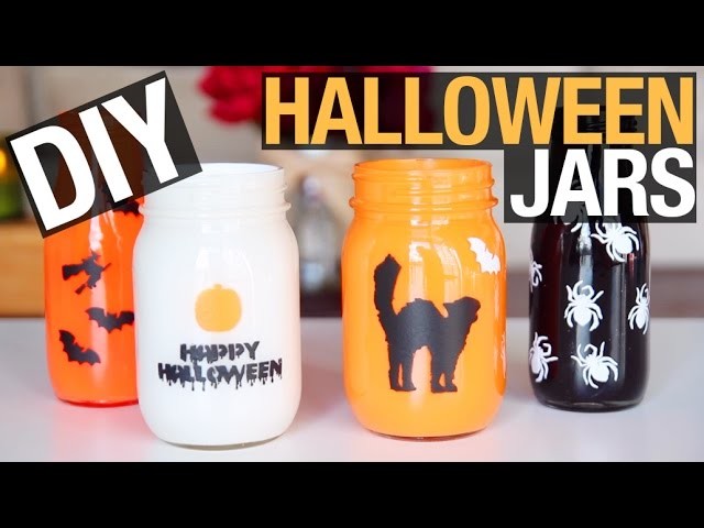 DIY Painted Halloween Jars
