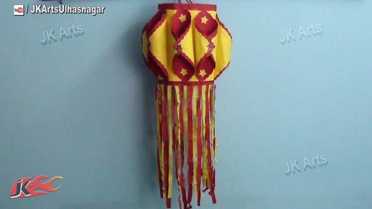 DIY Paper Lantern. Aakash Kandil Diwali Decoration | How to make | JK Arts 757