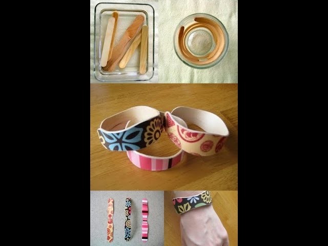 DIY Popsicle Stick Bracelet Craft!! - For kids, and family fun!