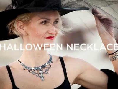 Halloween Necklace DIY using Dimensional Paint