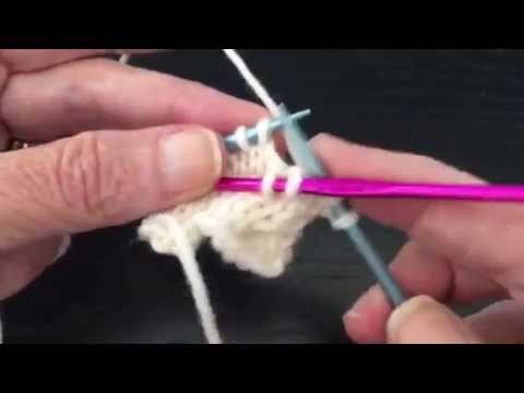 How to Knit 2.2 LC Cable (left cross) Continental Style