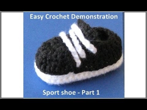 Sport shoes Part 1 Crochet for beginners