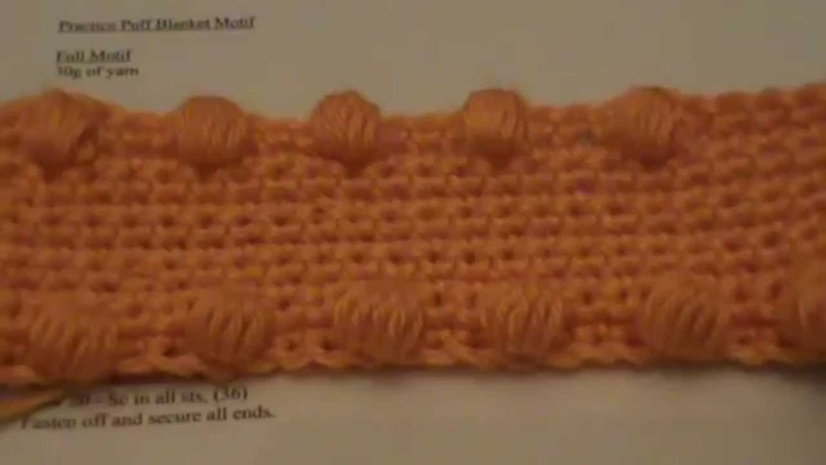 Video 17   Puff Stitch Crochet Blankets Peach Unicorn