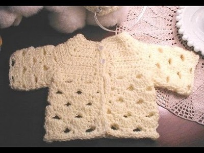 'Abigail' Baby sweater crochet in Tamil & English - video 2