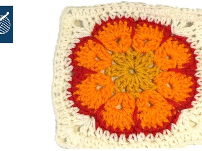 African Crochet Granny Square Part 3 Left Hand Tutorial