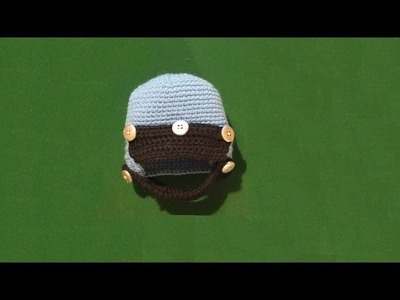 Cappello neonato all'uncinetto " Casco da motociclista" - tutorial  crochet baby hat