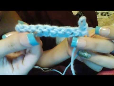 Como tejer puntajes dobles (How to do double crochet)