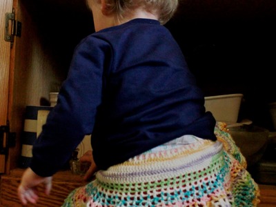 Crochet a Baby mini skirt (Afrikaanse vertalings ingevoeg)