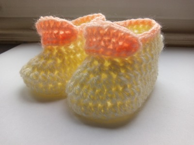 Crochet  baby booties