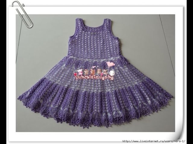 Crochet baby dress| How to crochet an easy shell stitch baby. girl's dress for beginners 237