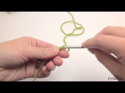 Crochet magic ring tutorial - right-handed