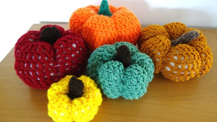 Crochet Pumpkin - Left Handed Crochet Tutorial