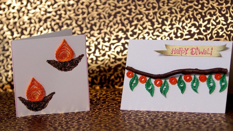 DIY : How To Make Diwali Greeting Cards | Easy DIY Gift Ideas