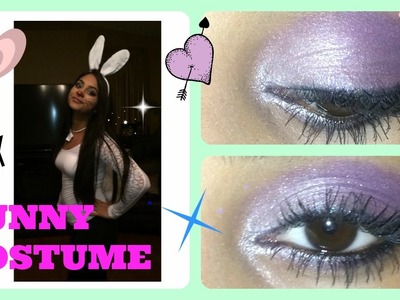 DIY Last Minute Bunny Costume - Hair, Makeup & Outfit!