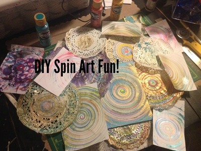 DIY Spin art fun