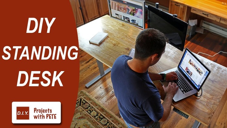 DIY Standing Desk | DIY Pete & Stand Modern