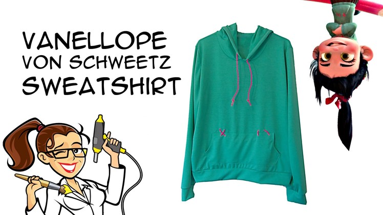 DIY Vanellope von Schweetz Sweatshirt Wreck it Ralph Cosplay: Crafty McFangirl Tutorial