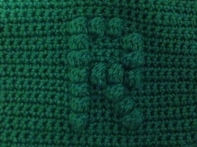 How to crochet a square with bobble stitch chart letter R