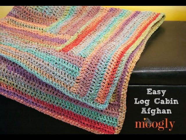How to Crochet: Easy Log Cabin Afghan