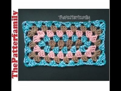 How to Crochet Rectangular Granny│by ThePatterfamily