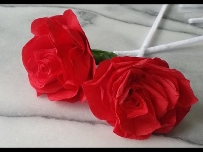 How to make paper roses - Easy paper flower DIY