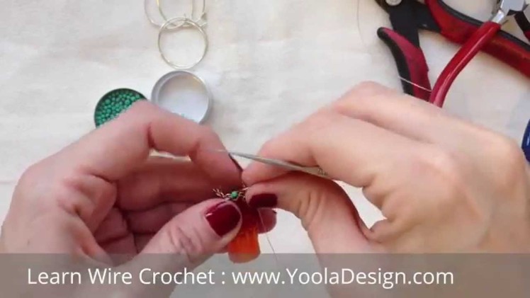 How to Wire Crochet with beads