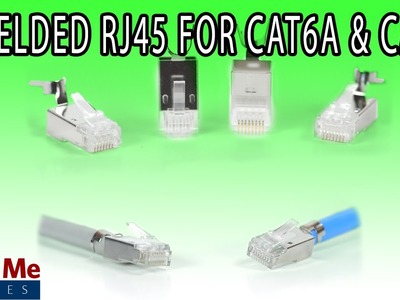 Shielded RJ45 Connector For Cat6a & Cat7 - DIY Installation For Ethernet Cabling