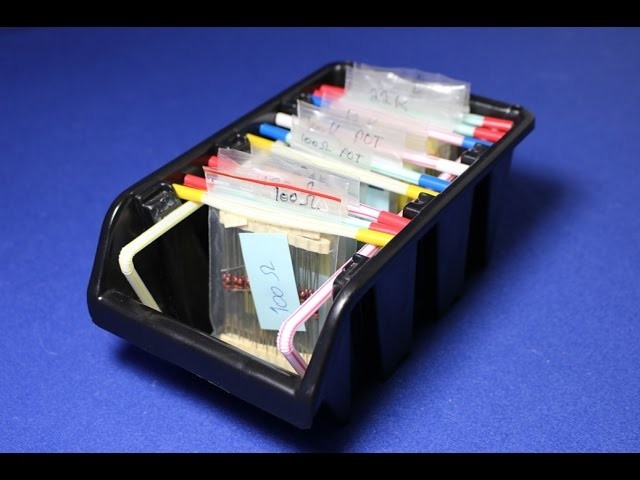 Space Saving DIY Organiser For Electronic.Small Components