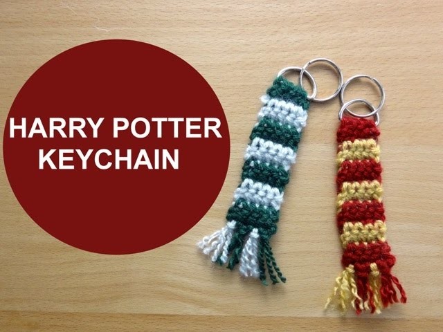 Crochet Slytherin Scarf Keychain