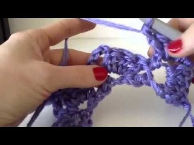 Crochet Tulip Stitch Row 2