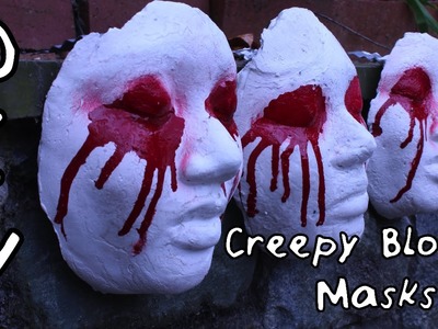 DIY Creepy Bloody Mask! Scary Halloween Decor! | #DIYwithJhoy | Vanessa Jhoy
