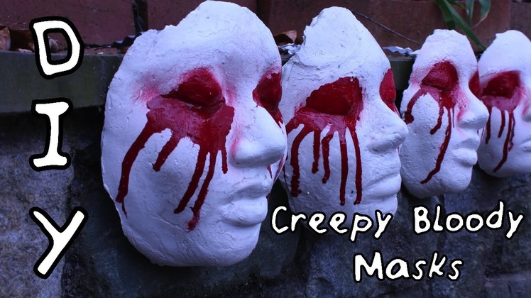 DIY Creepy Bloody Mask! Scary Halloween Decor! | #DIYwithJhoy | Vanessa Jhoy