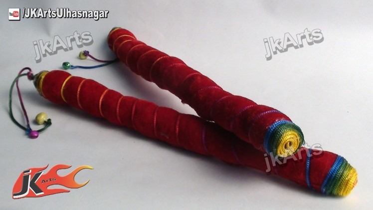 DIY Stuffed Dandiya Sticks for Kids  - JK Arts 397