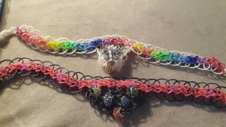 Fancy Schmancy Necklace on 2 Rainbow Looms