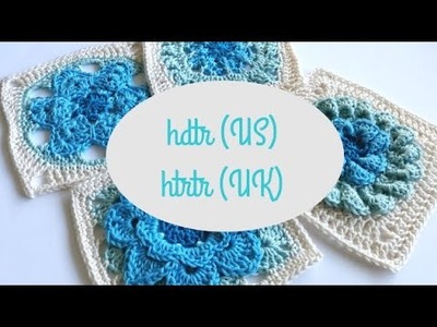 Half double triple crochet (hdtr US) or Half triple treble (htrtr UK) by Shelley Spincushions