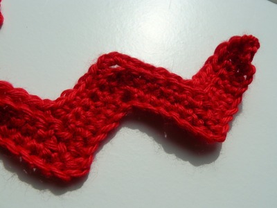 How to crochet a chevron zigzag