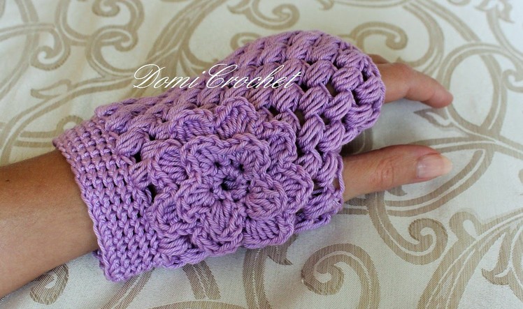 How to crochet PUFF STITCH GLOVES