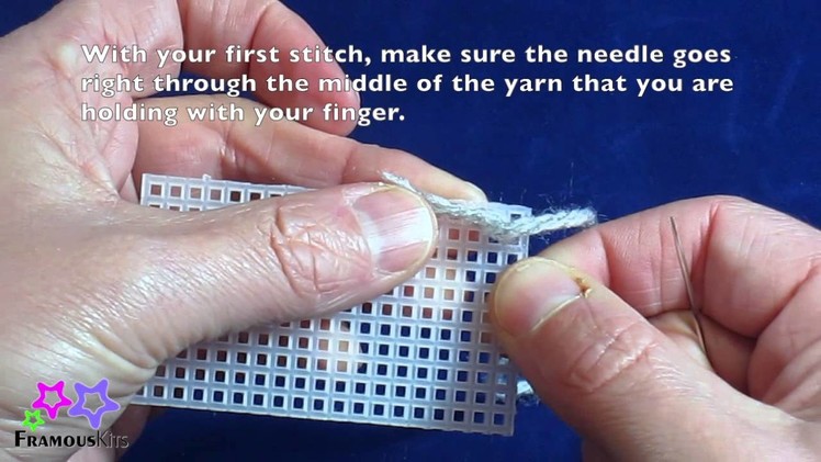 How to do long stitch - FRAMOUS KITS VIDEO NO.4