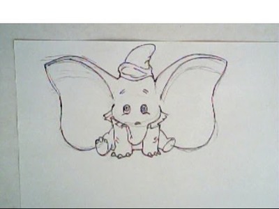 How to draw dumbo (drawing tutorial)